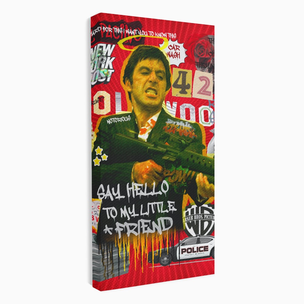 Tablou canvas cu tablou canvas cu portretul lui alfredo pacino, fara rama, pe sasiu de lemn